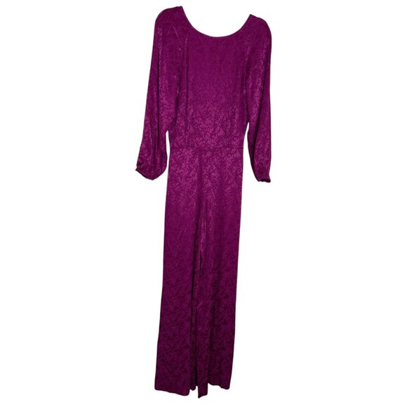 Sezane Editions Debbie Jumpsuit Romper Wide Leg Pants V Neck Back 38 US 6 - Picture 3 of 12